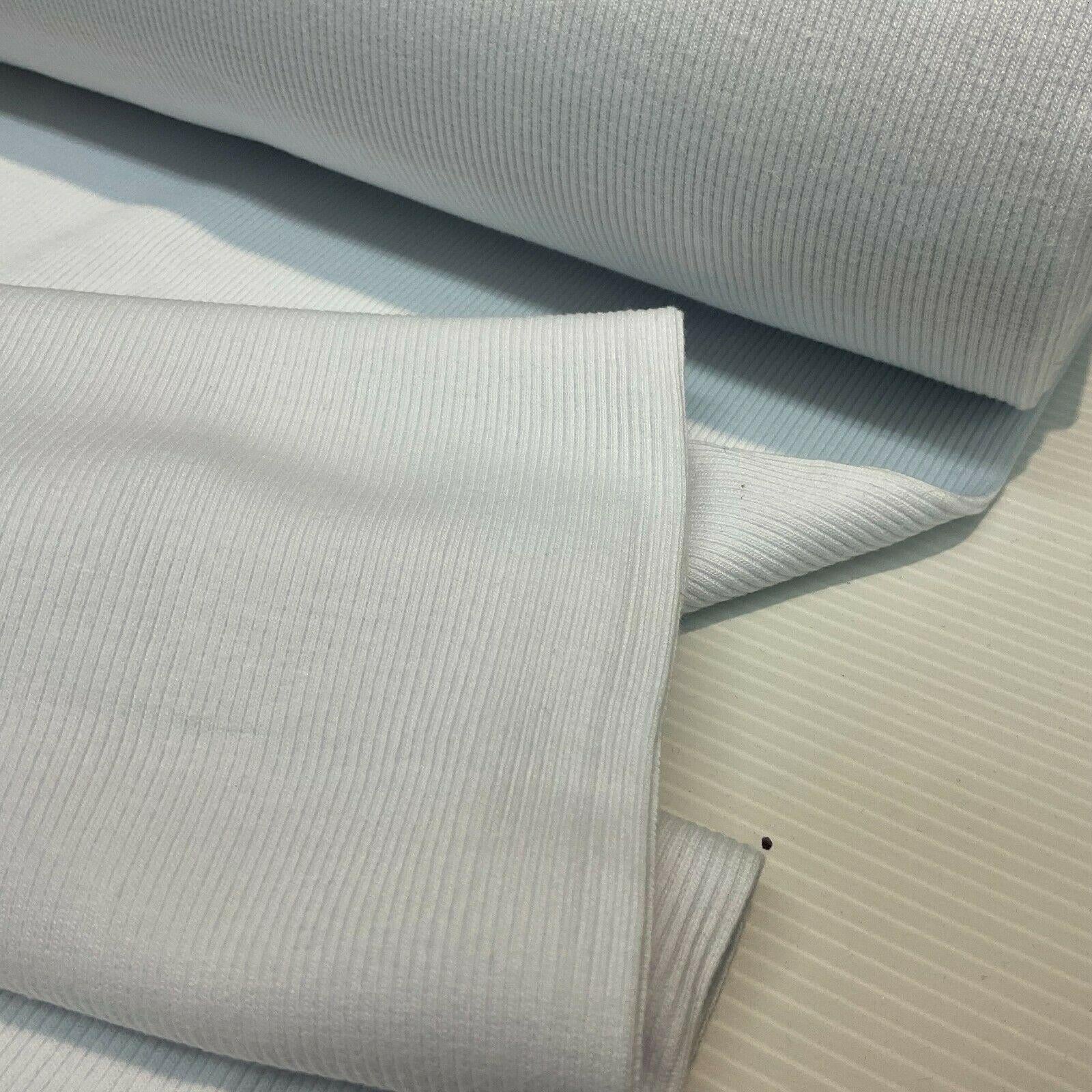 Plain Tubular Ribbing Stretch Jersey Fabric ideal for tops t-shirts 27cm M1588