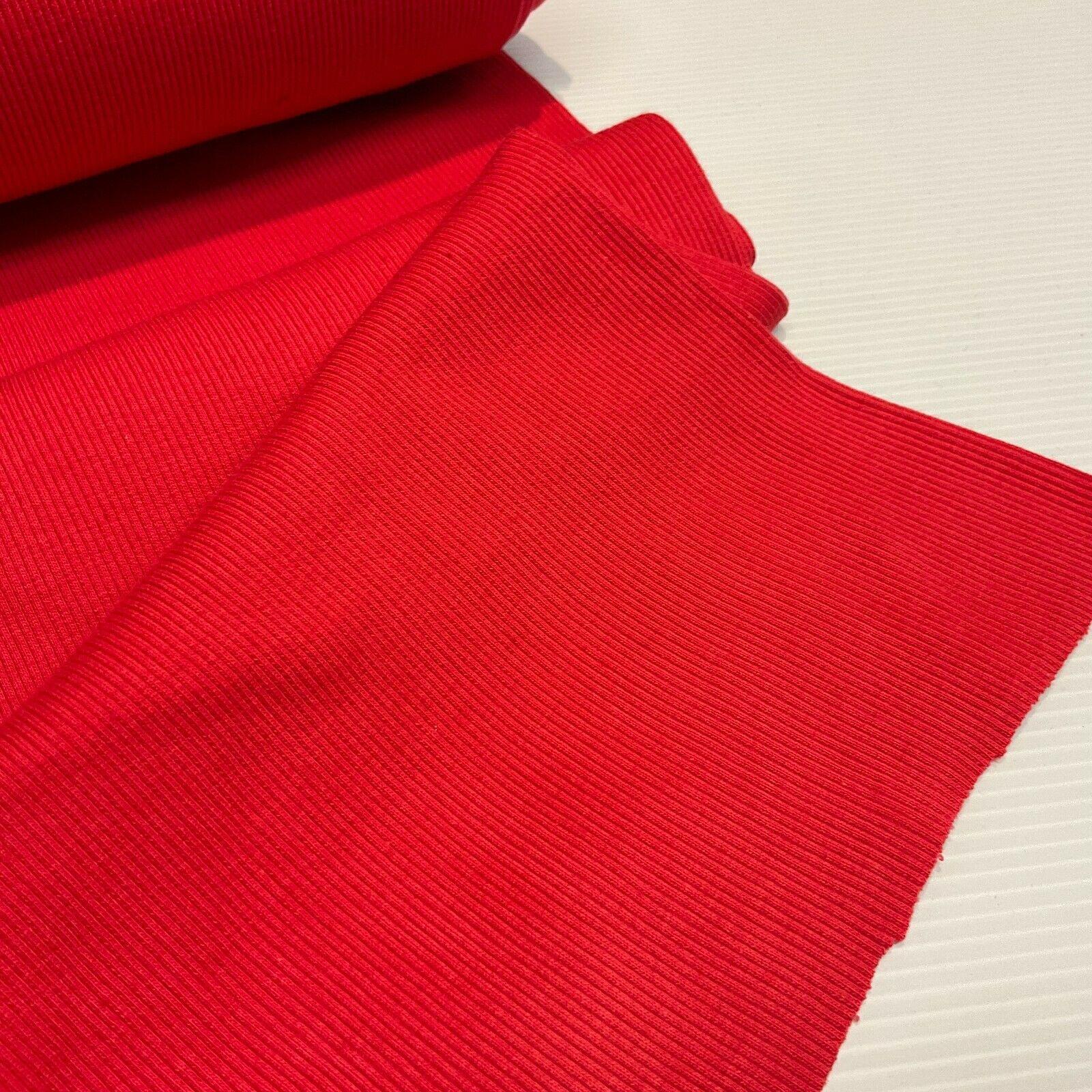 Plain Tubular Ribbing Stretch Jersey Fabric ideal for tops t-shirts 27cm M1588