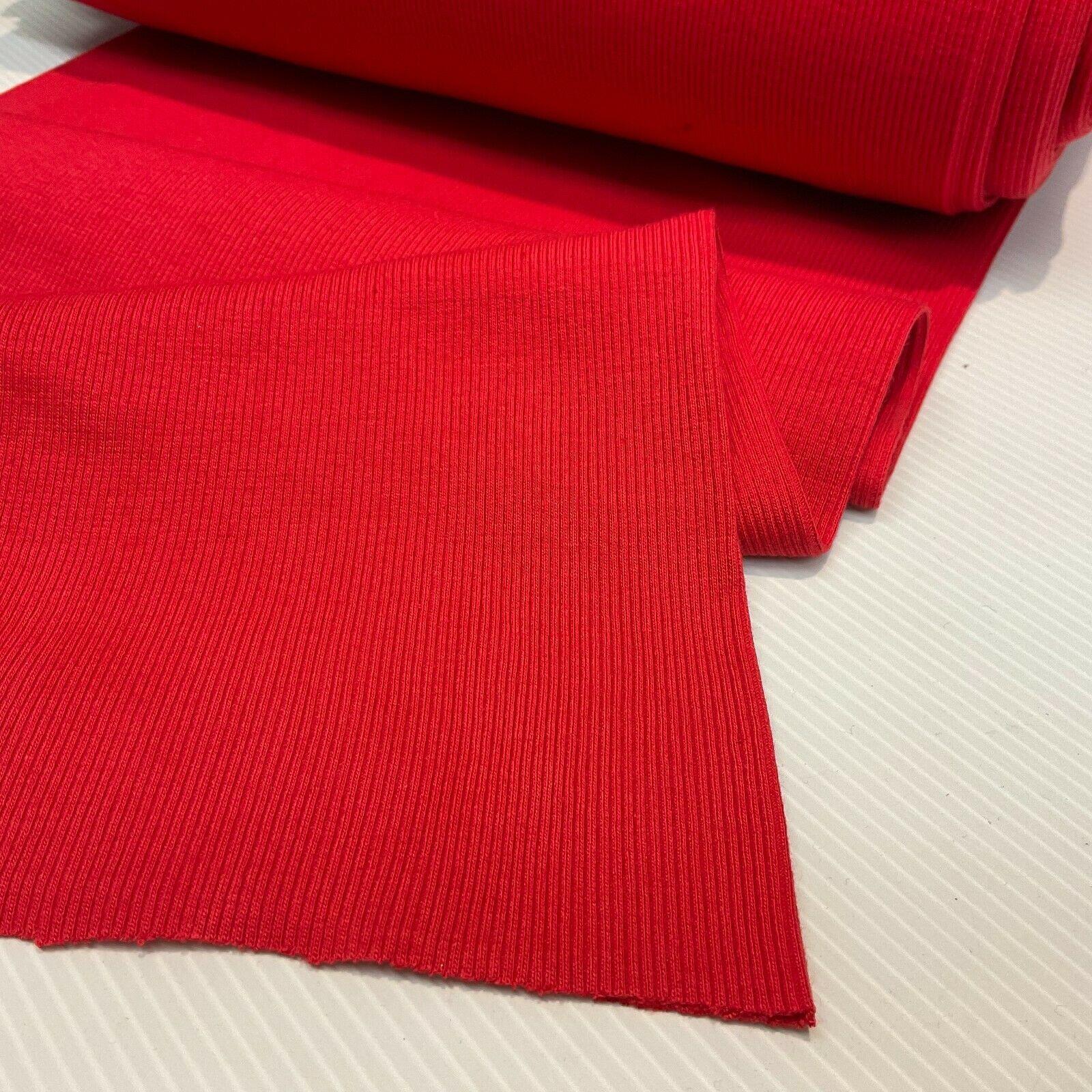 Plain Tubular Ribbing Stretch Jersey Fabric ideal for tops t-shirts 27cm M1588