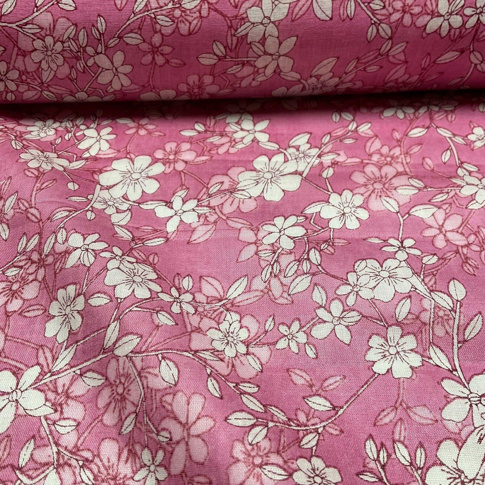 Cotton Voile Pastel Summer Floral Printed Dress fabric 111cm M1594