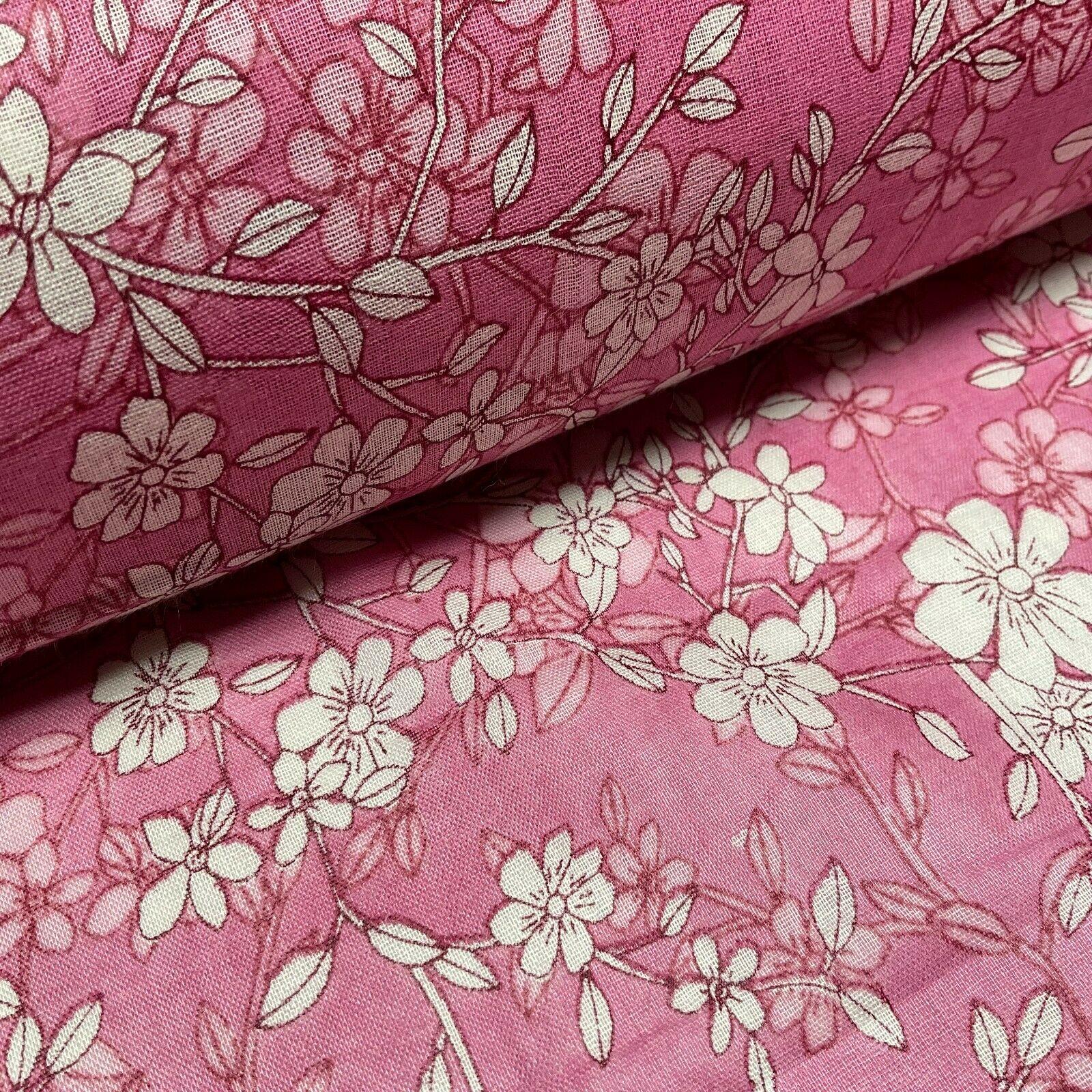 Cotton Voile Pastel Summer Floral Printed Dress fabric 111cm M1594