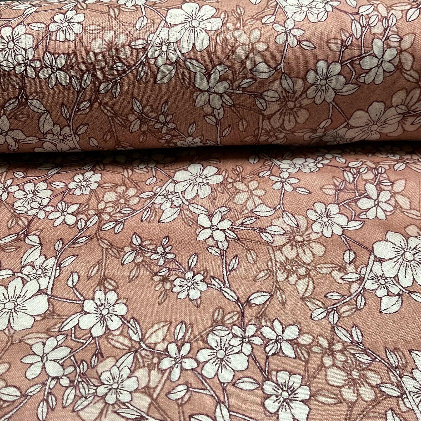 Cotton Voile Pastel Summer Floral Printed Dress fabric 111cm M1594