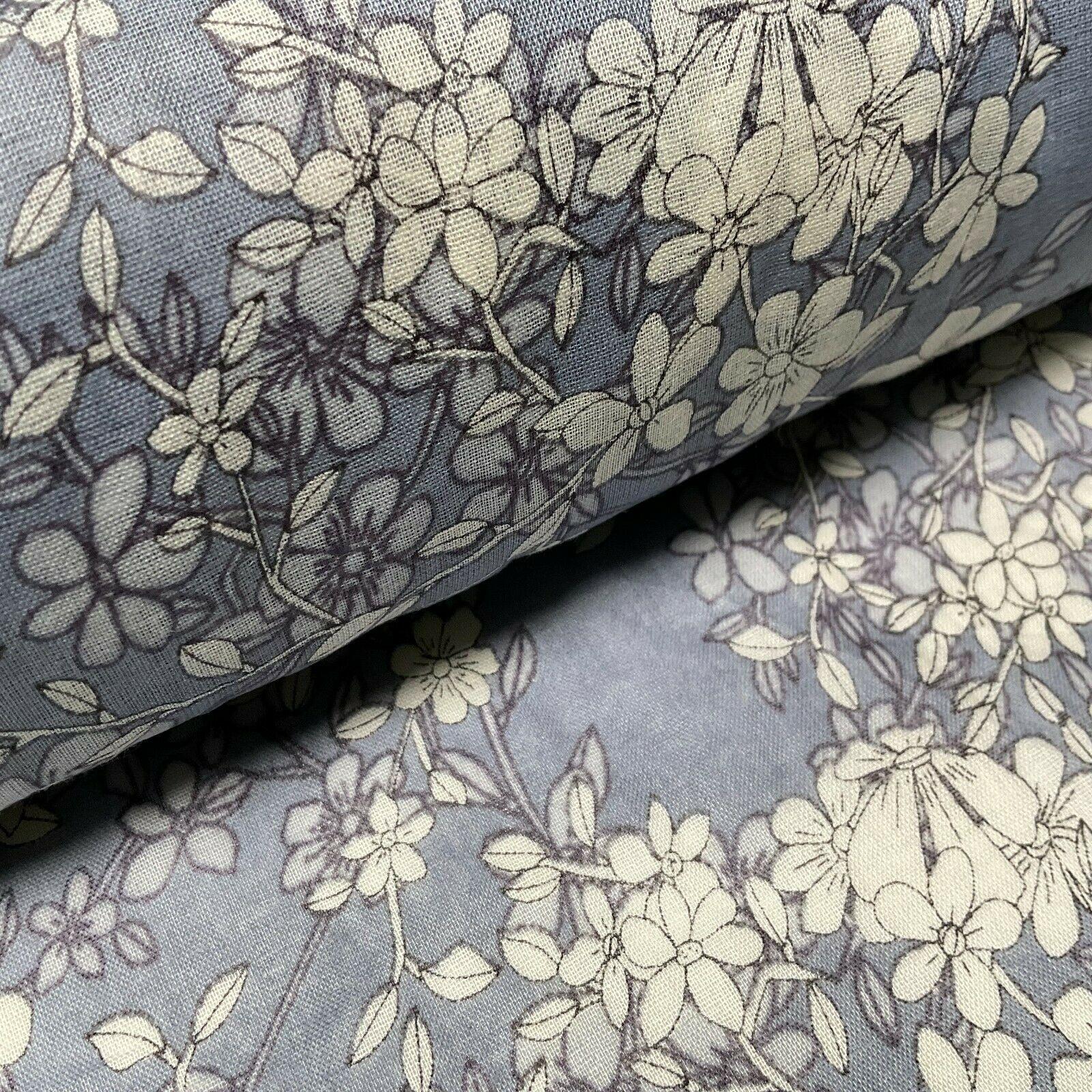 Cotton Voile Pastel Summer Floral Printed Dress fabric 111cm M1594