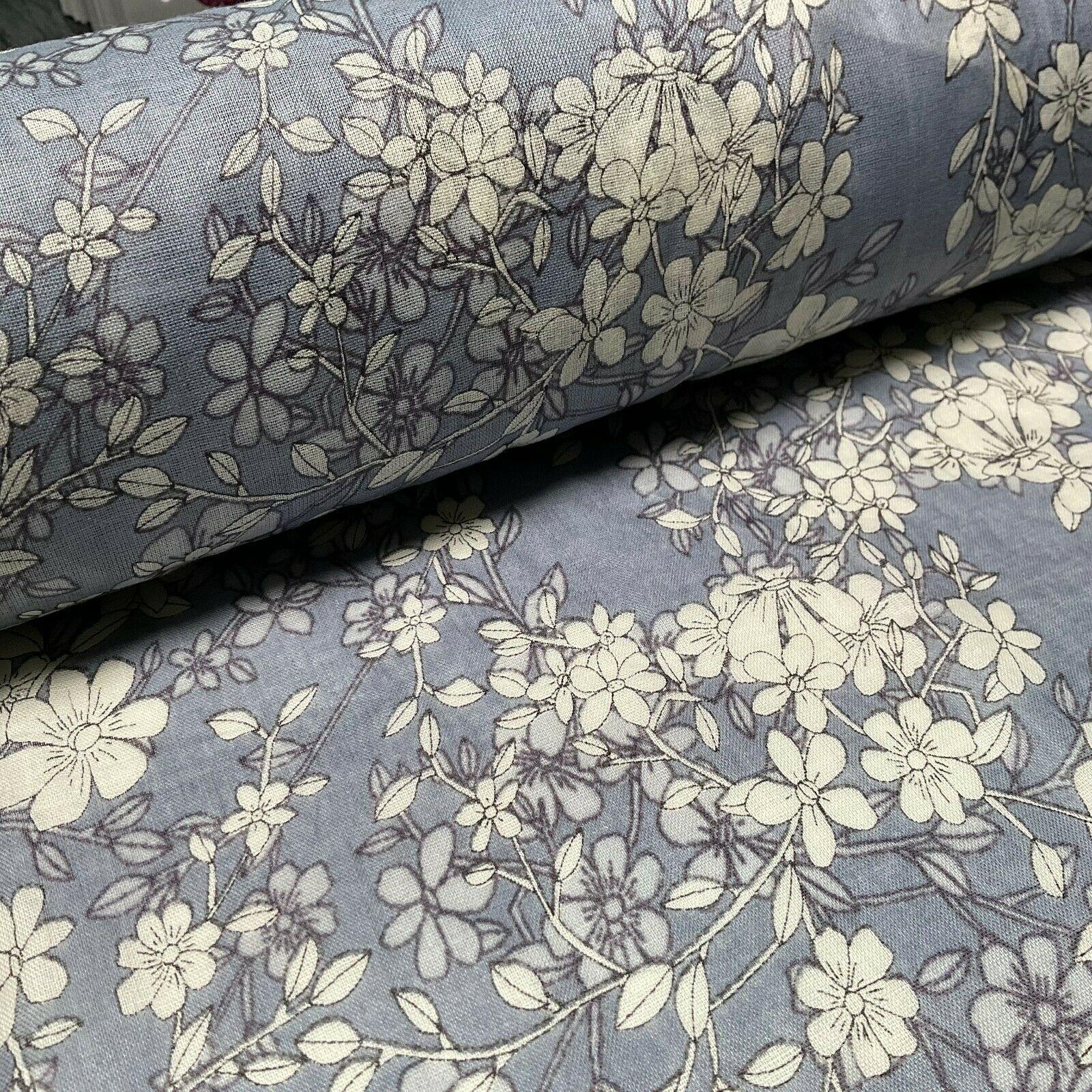 Cotton Voile Pastel Summer Floral Printed Dress fabric 111cm M1594