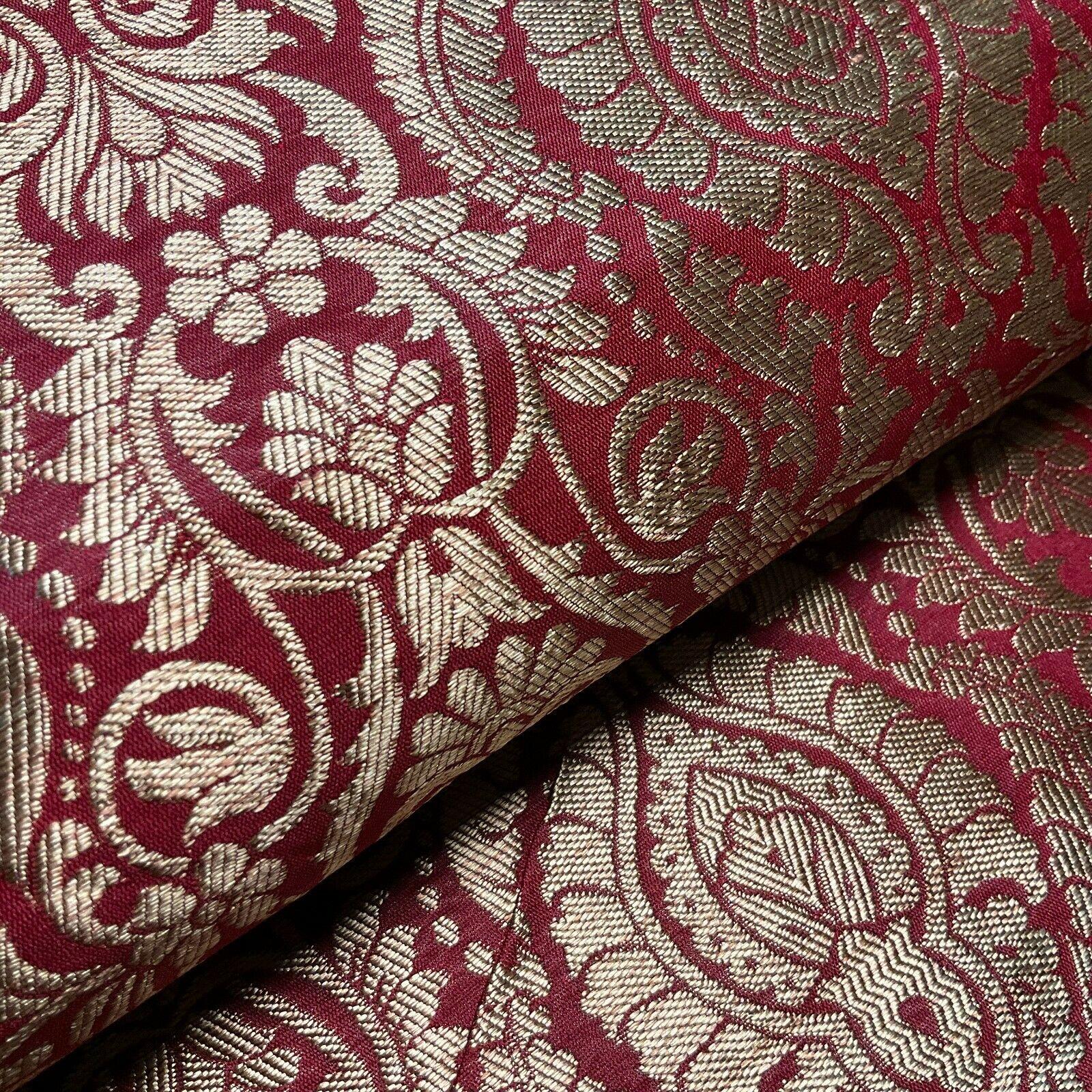Ornamental Damask Brocade Wedding Banarsi Fabric 147 cm wide  M1567