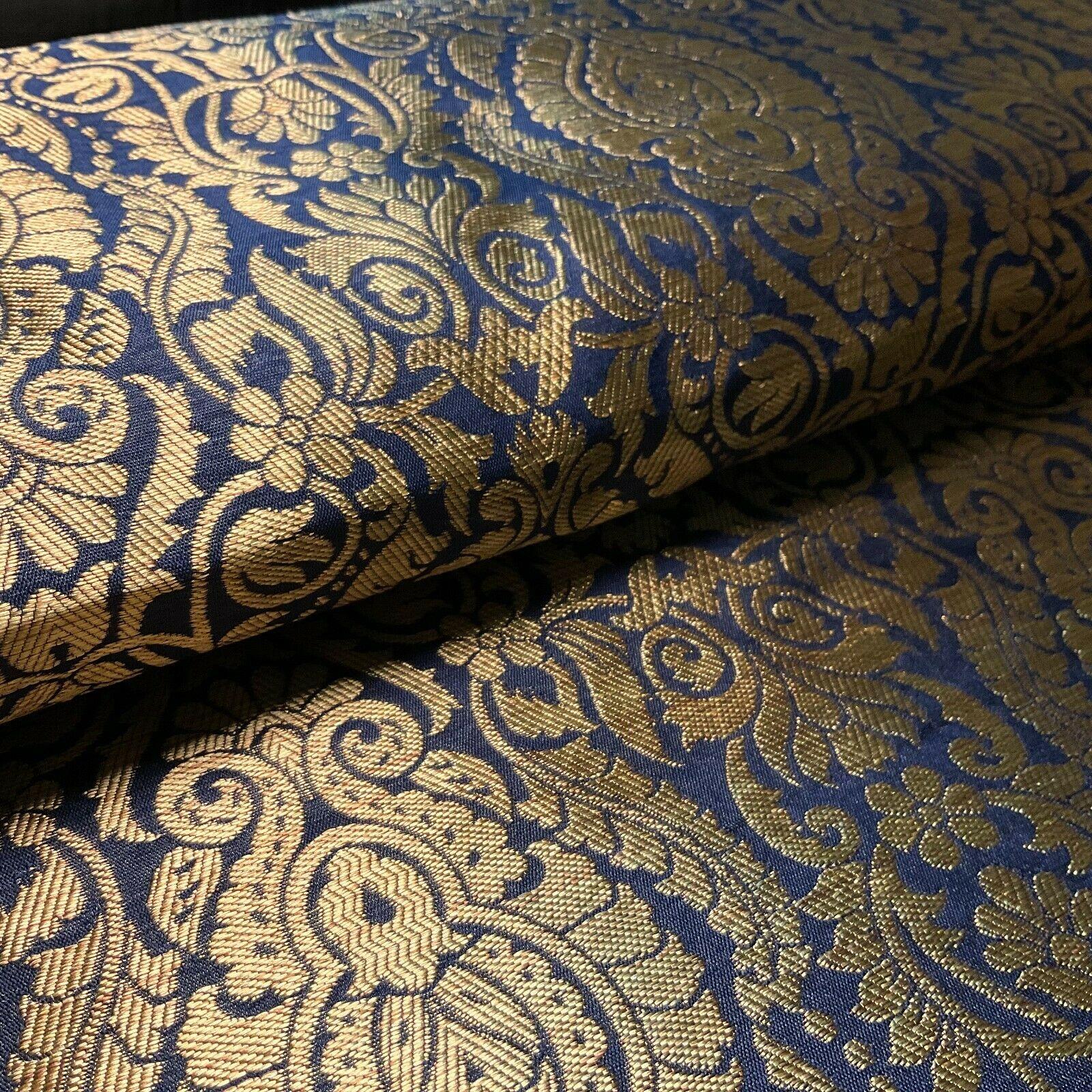 Ornamental Damask Brocade Wedding Banarsi Fabric 147 cm wide  M1567