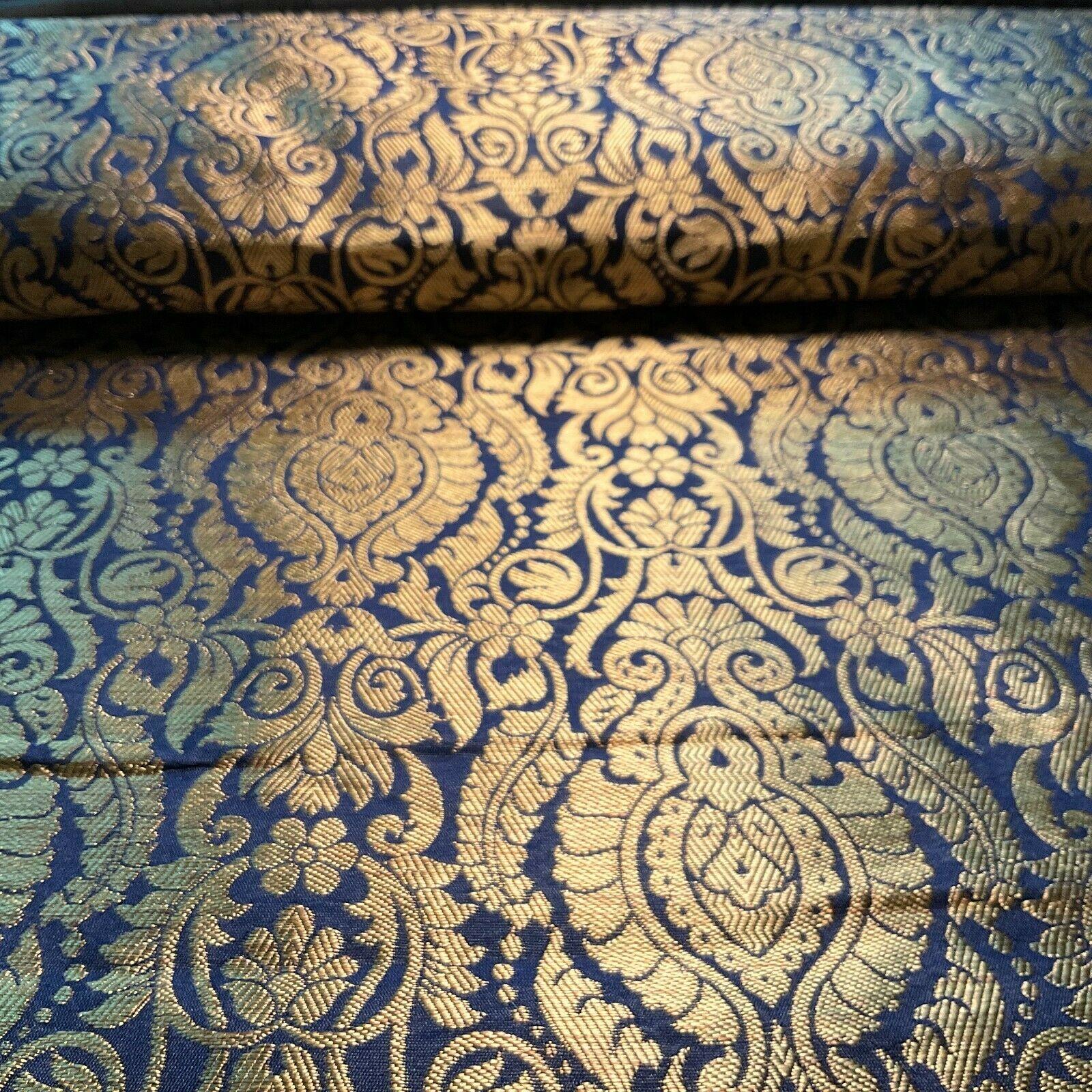 Ornamental Damask Brocade Wedding Banarsi Fabric 147 cm wide  M1567