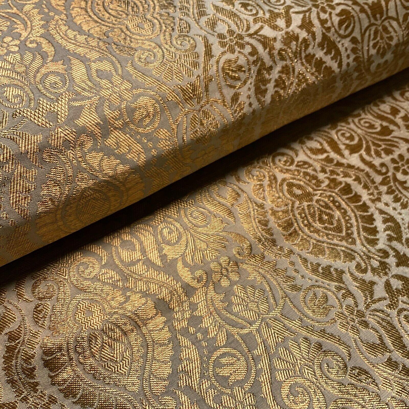 Ornamental Damask Brocade Wedding Banarsi Fabric 147 cm wide  M1567