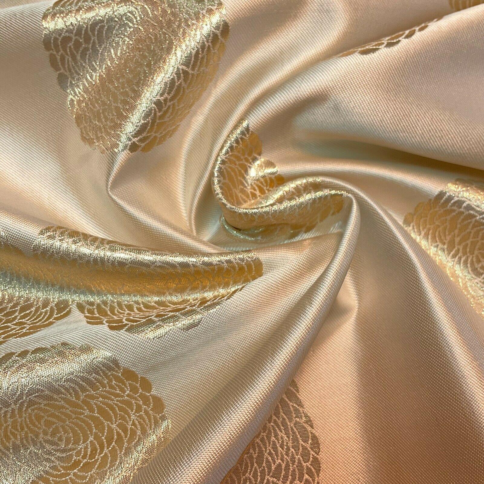 Circle Brocade Wedding Banarsi ideal for Cushion Cover Fabric 147 cm M1596