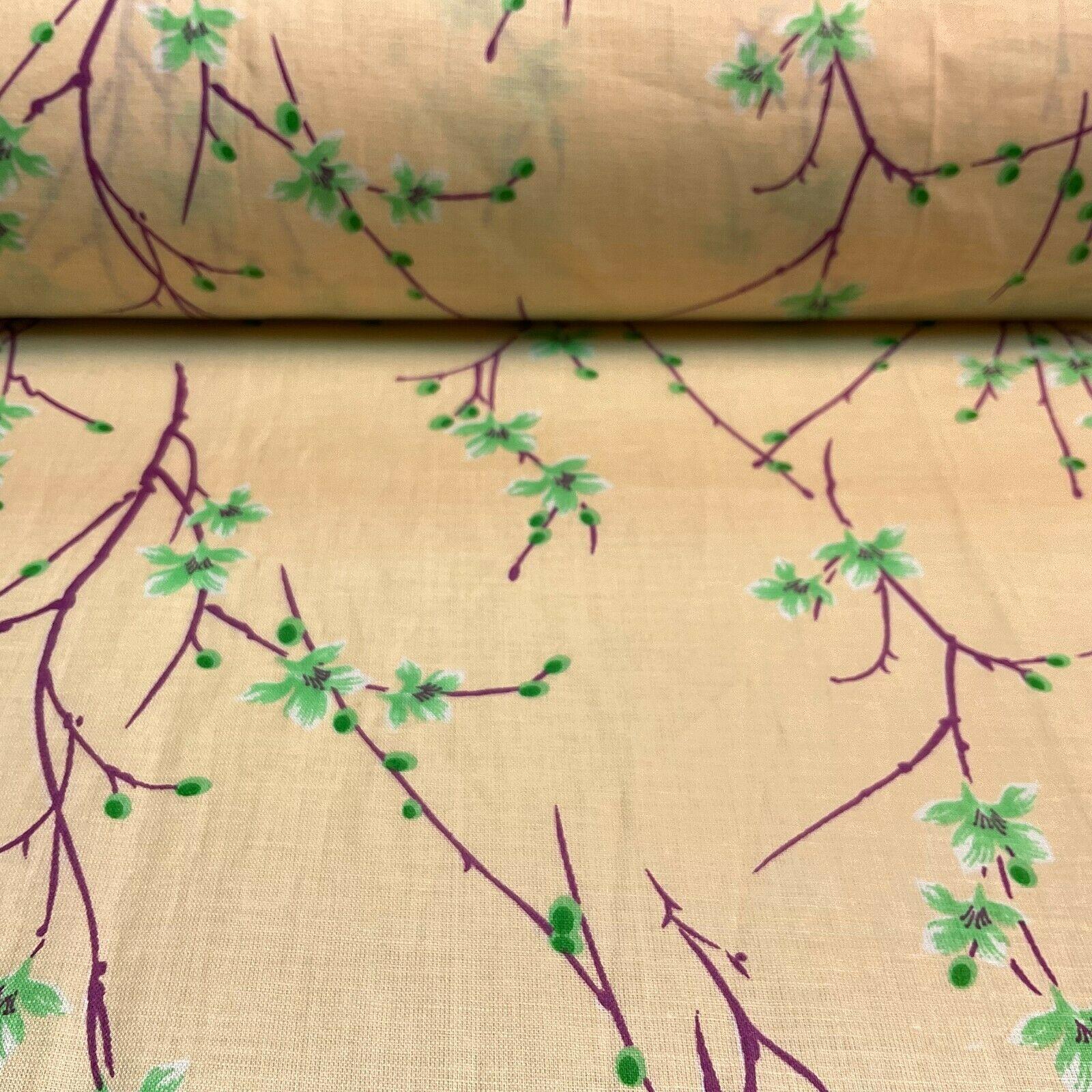 Cotton Lawn Summer Floral dot Printed Dress fabric 111cm wide M1605