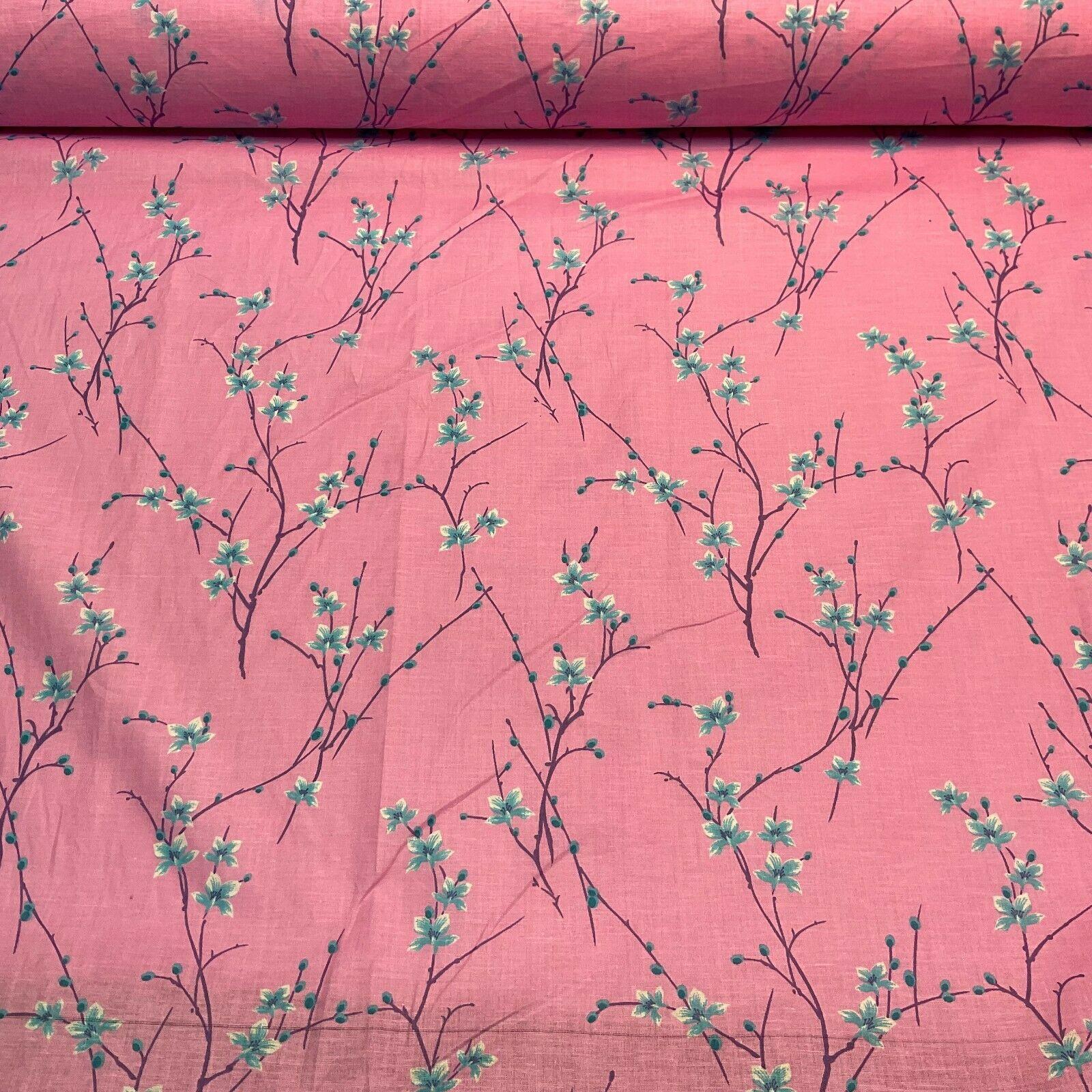 Cotton Lawn Summer Floral dot Printed Dress fabric 111cm wide M1605