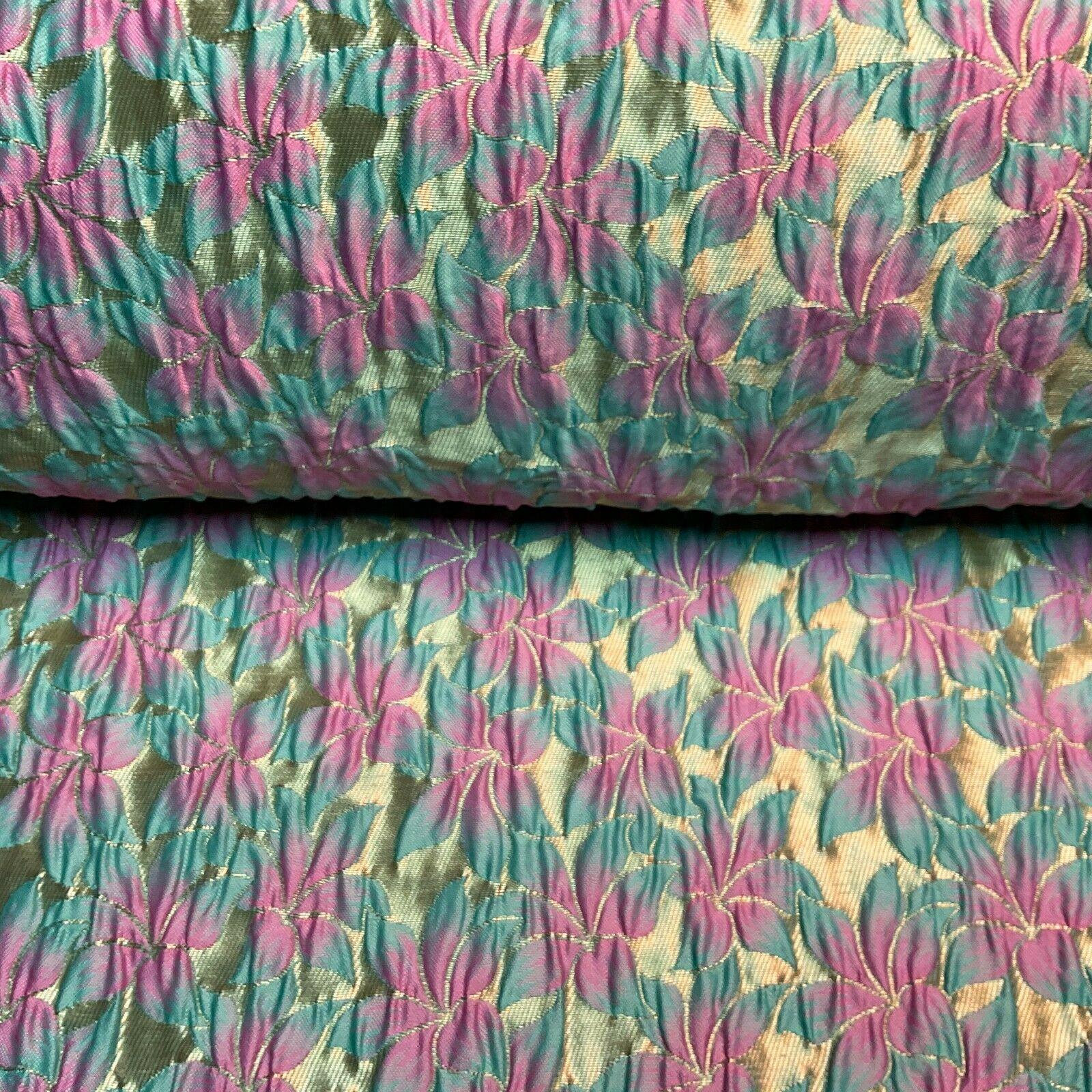 Floral Thick Brocade Wedding Indian Banarsi Fabric 147 cm M1503