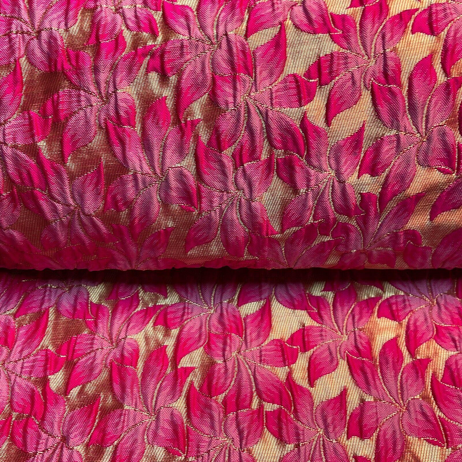 Floral Thick Brocade Wedding Indian Banarsi Fabric 147 cm M1503