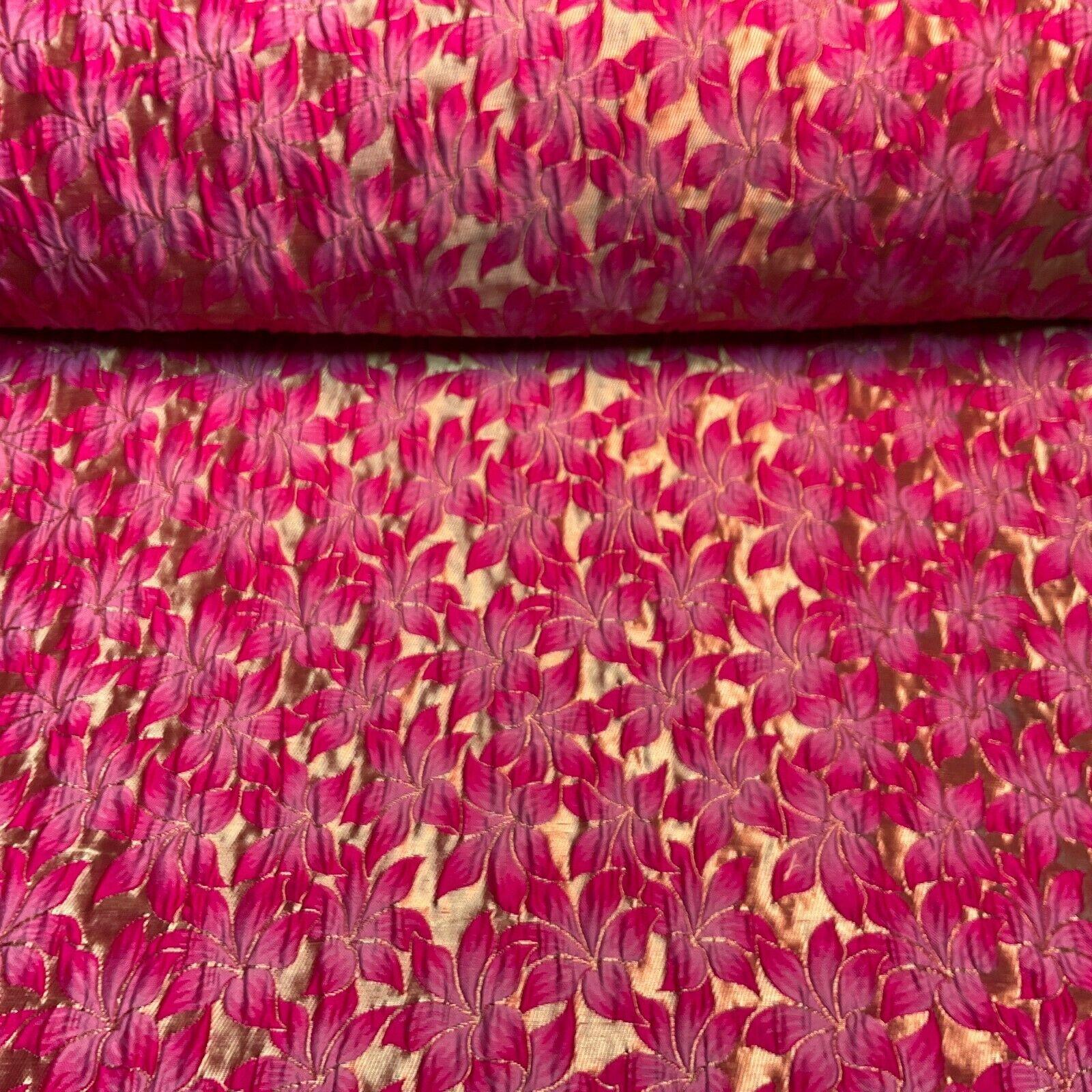 Floral Thick Brocade Wedding Indian Banarsi Fabric 147 cm M1503