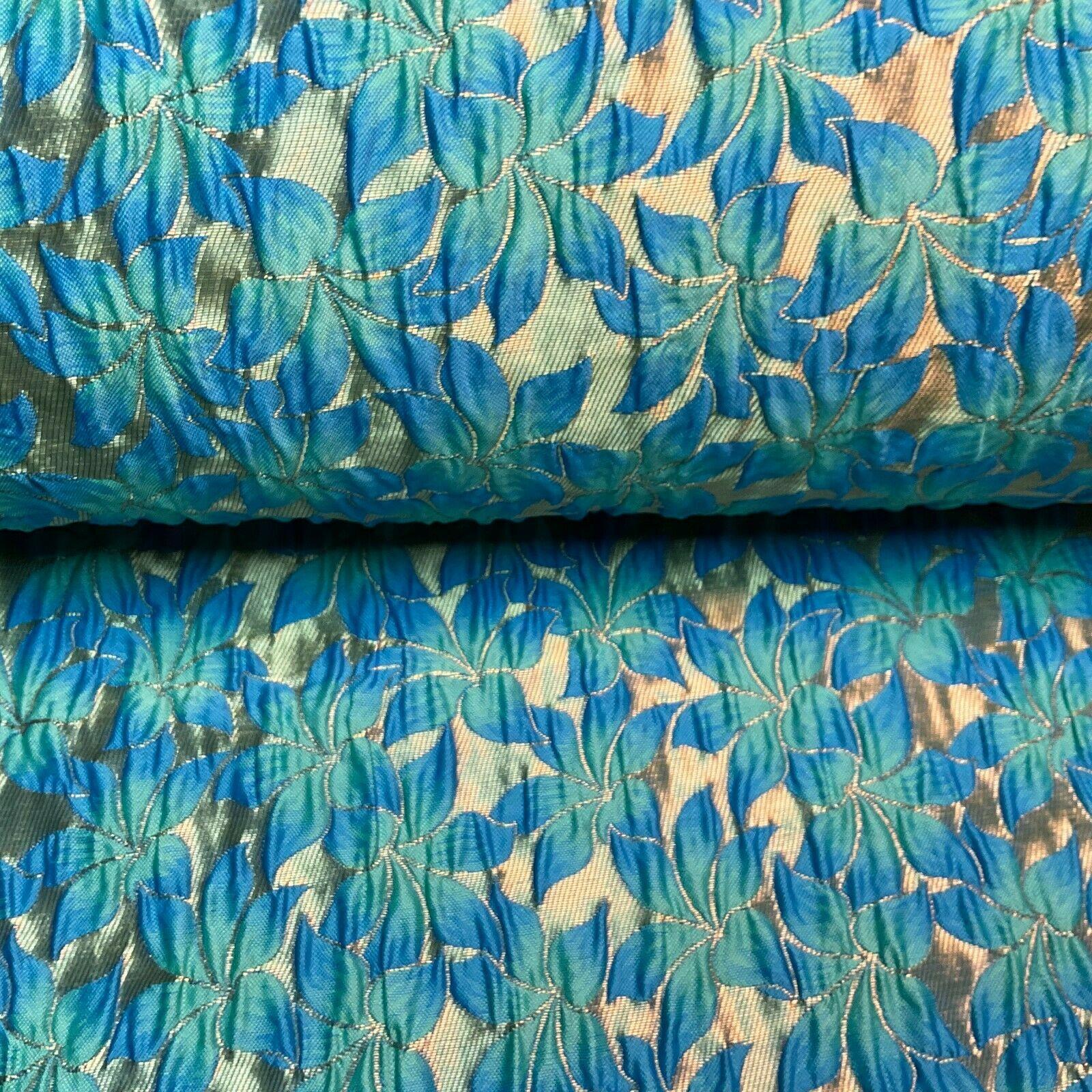 Floral Thick Brocade Wedding Indian Banarsi Fabric 147 cm M1503