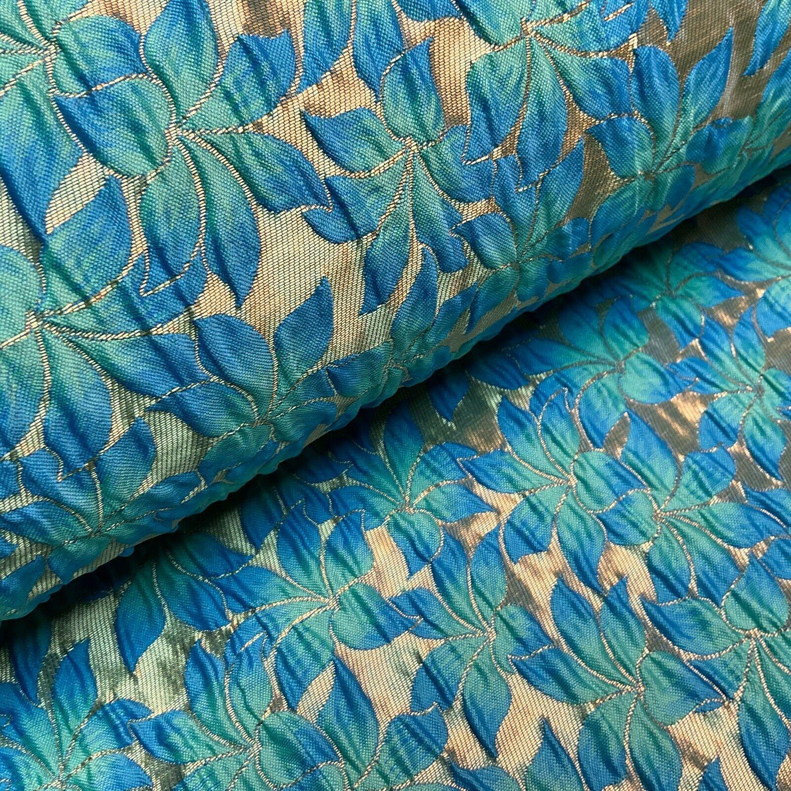 Floral Thick Brocade Wedding Indian Banarsi Fabric 147 cm M1503