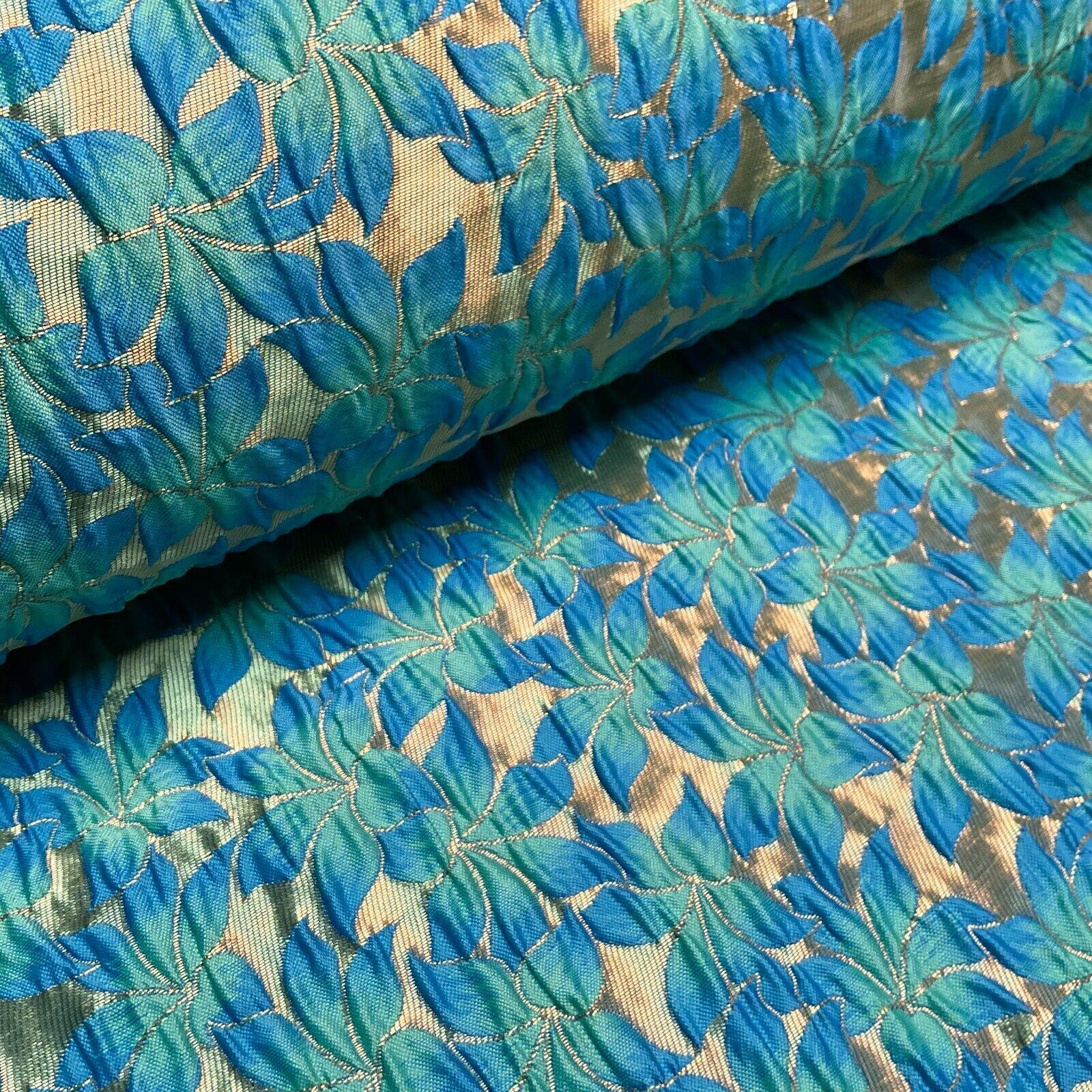 Floral Thick Brocade Wedding Indian Banarsi Fabric 147 cm M1503