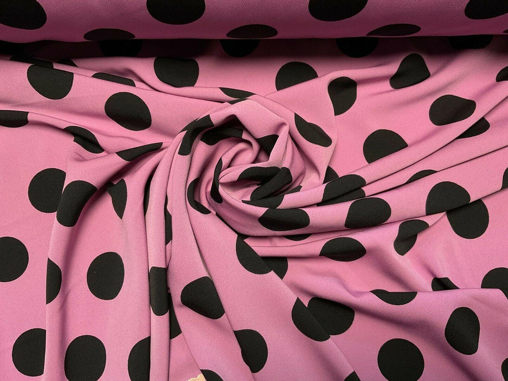 Koshibo Crepe De Chine Polka dot spot Printed Dress fabric 147 cm M1601