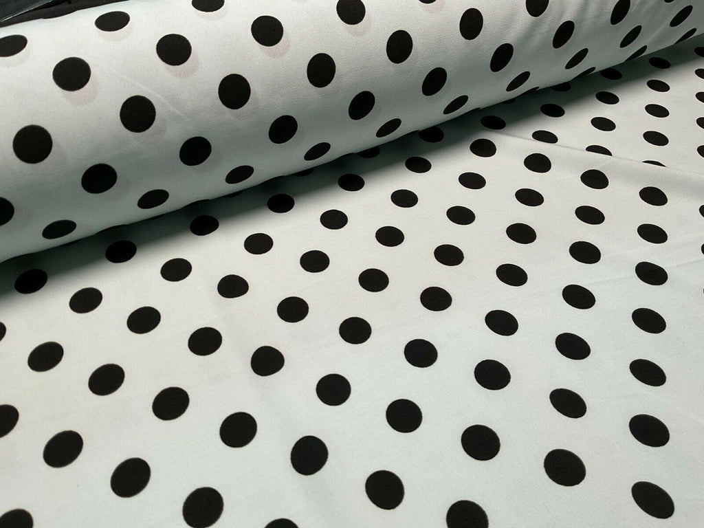 Koshibo Crepe De Chine Polka dot spot Printed Dress fabric 147 cm M1601