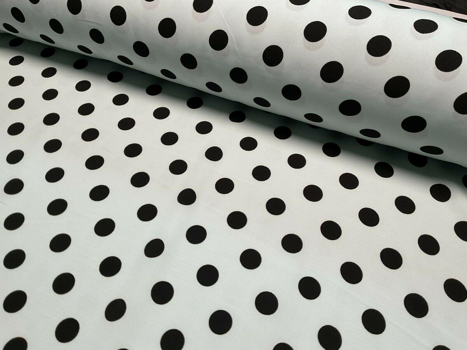 Koshibo Crepe De Chine Polka dot spot Printed Dress fabric 147 cm M1601