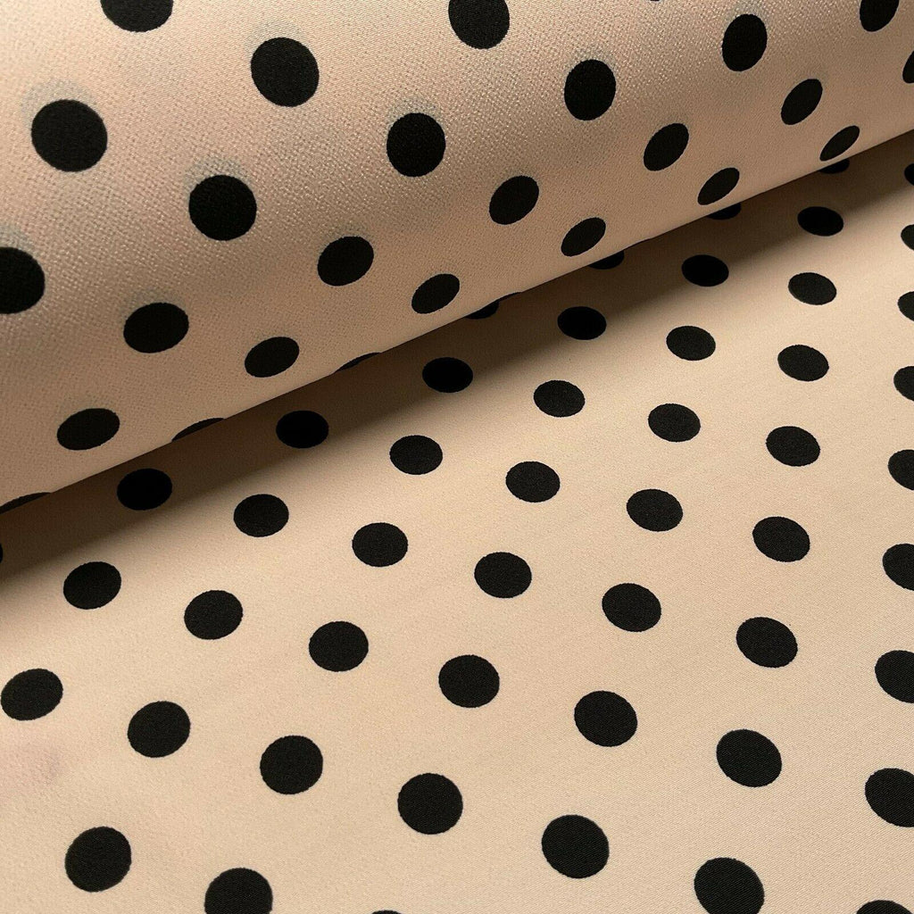 Koshibo Crepe De Chine Polka dot spot Printed Dress fabric 147 cm M1601