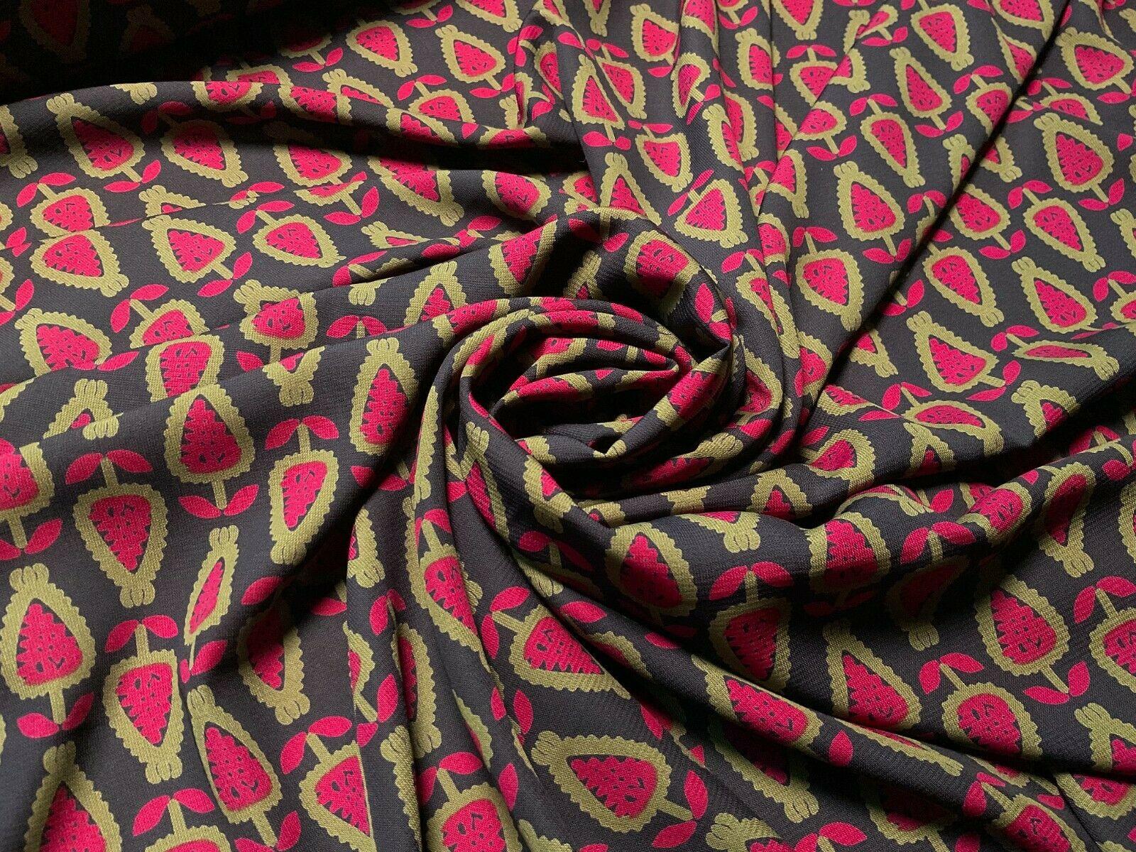 Smooth Crepe Georgette Mixed Designs Printed Dress fabric 147 cm M1602