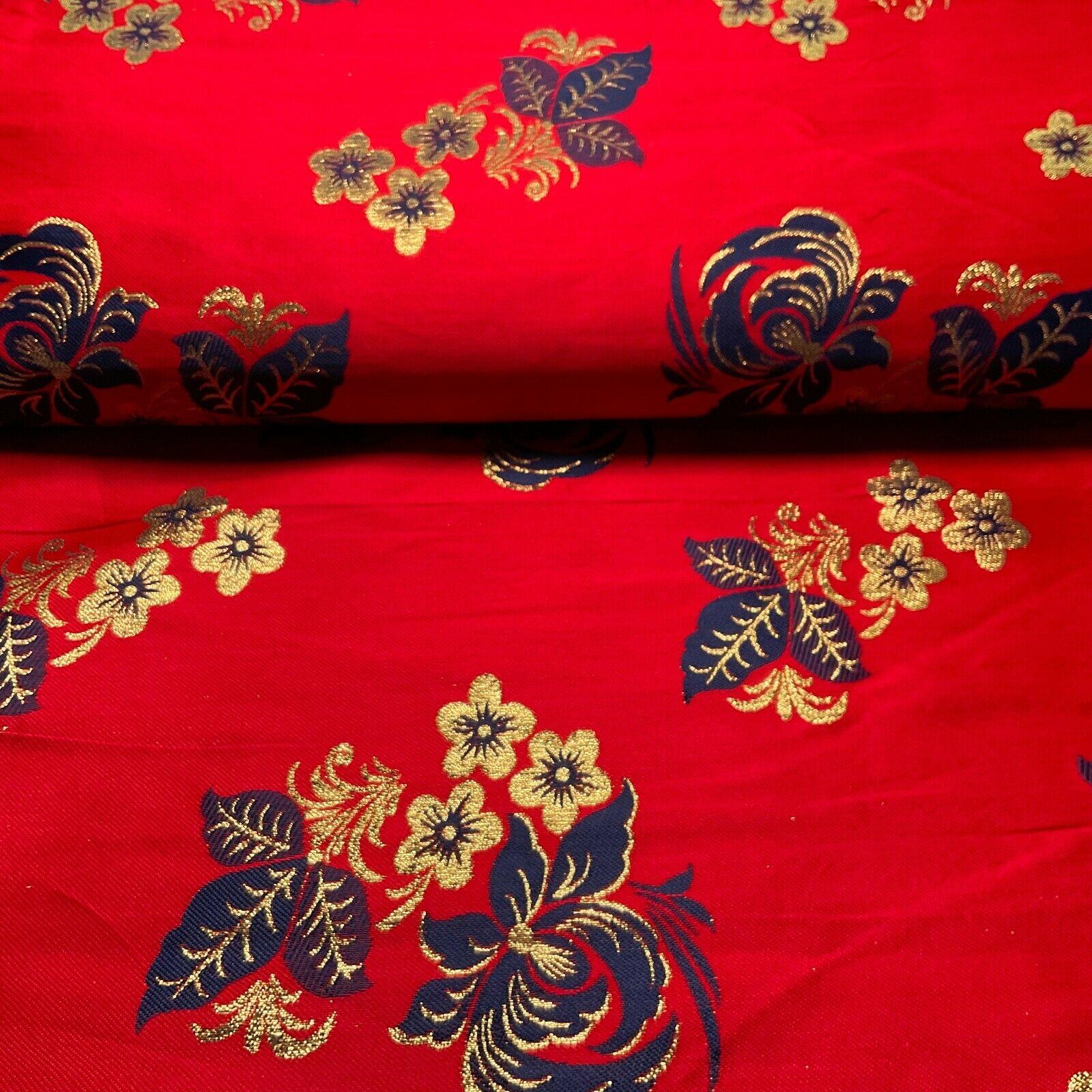 simple Floral Brocade Wedding Banarsi waistcoat Fabric 127 cm wide M1504