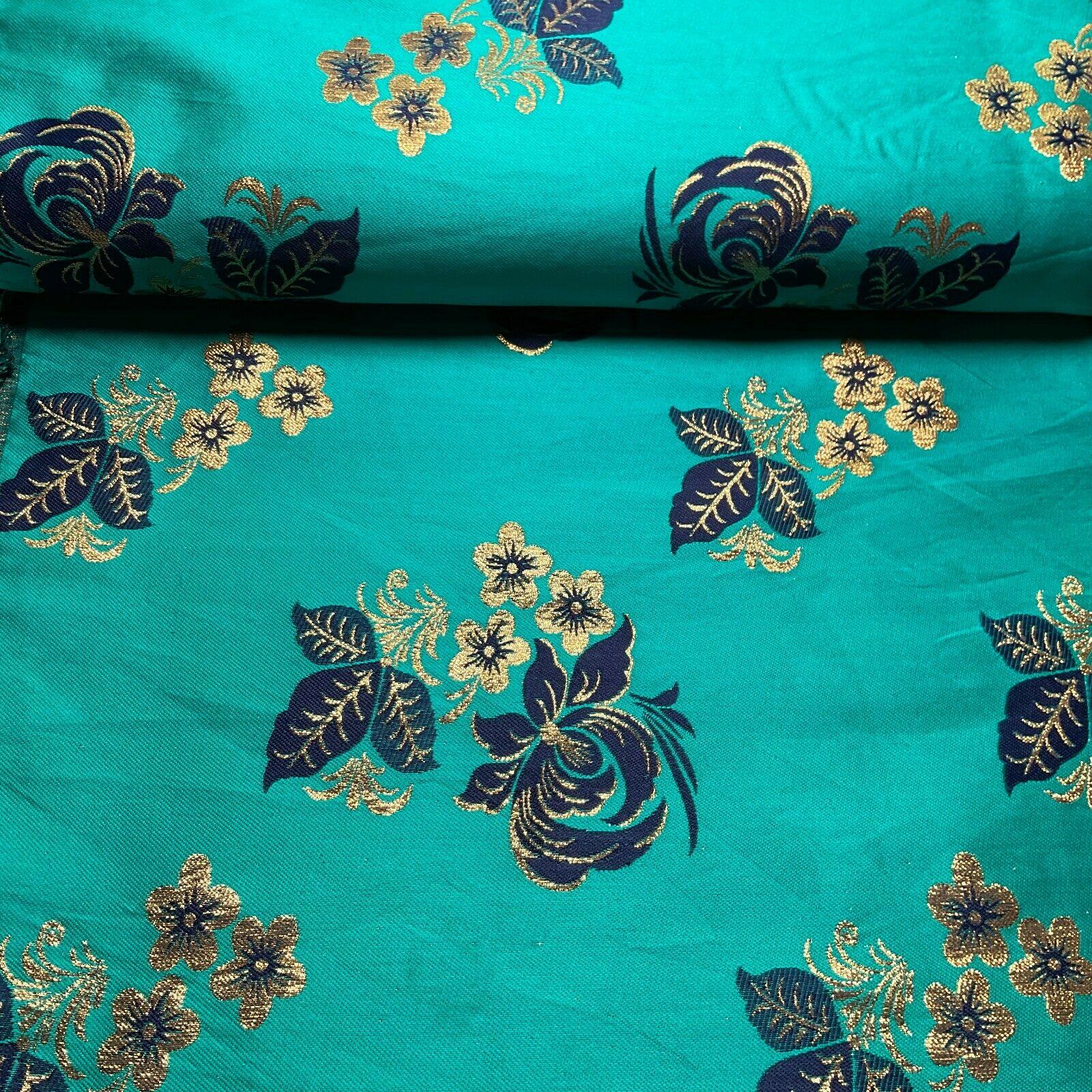 simple Floral Brocade Wedding Banarsi waistcoat Fabric 127 cm wide M1504