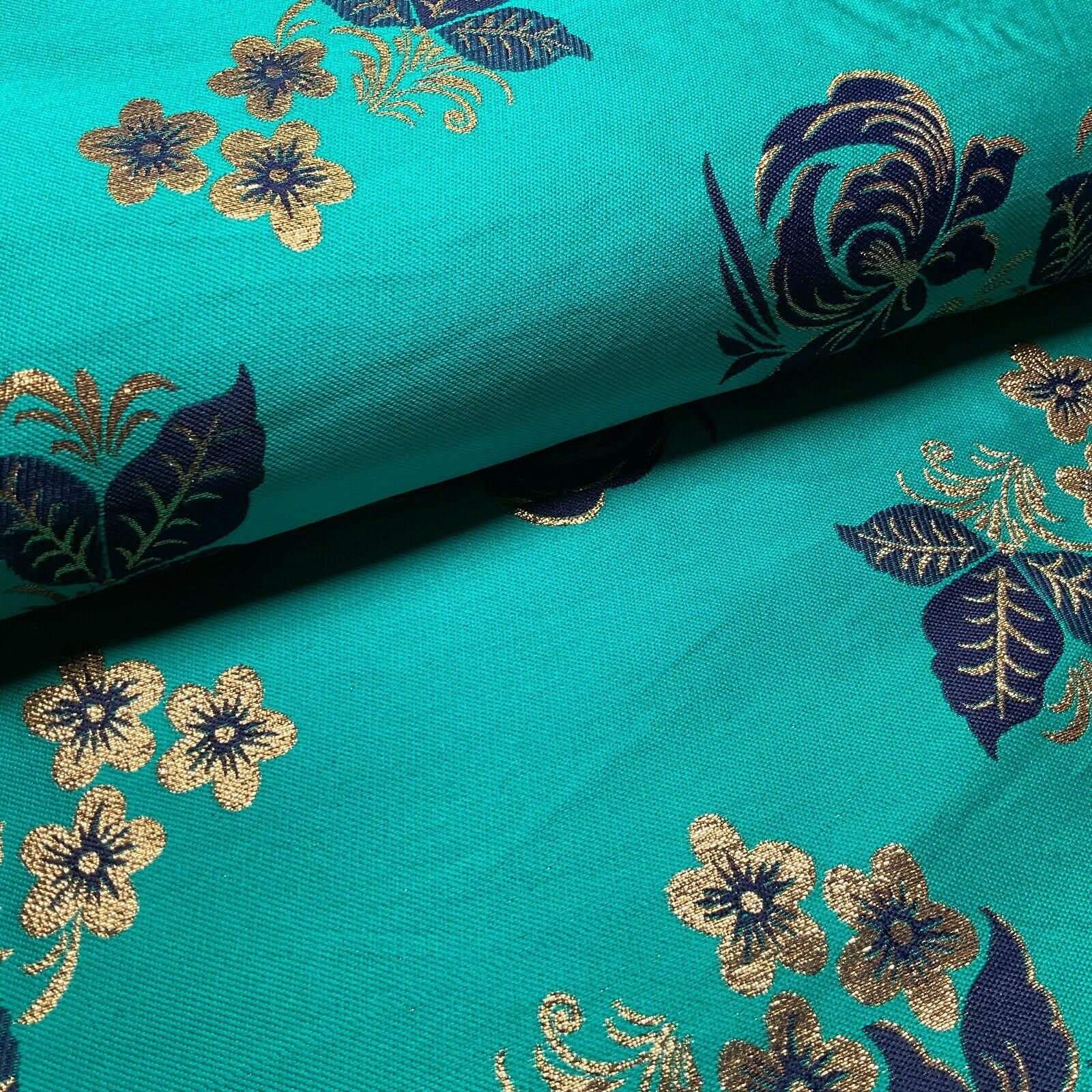 simple Floral Brocade Wedding Banarsi waistcoat Fabric 127 cm wide M1504