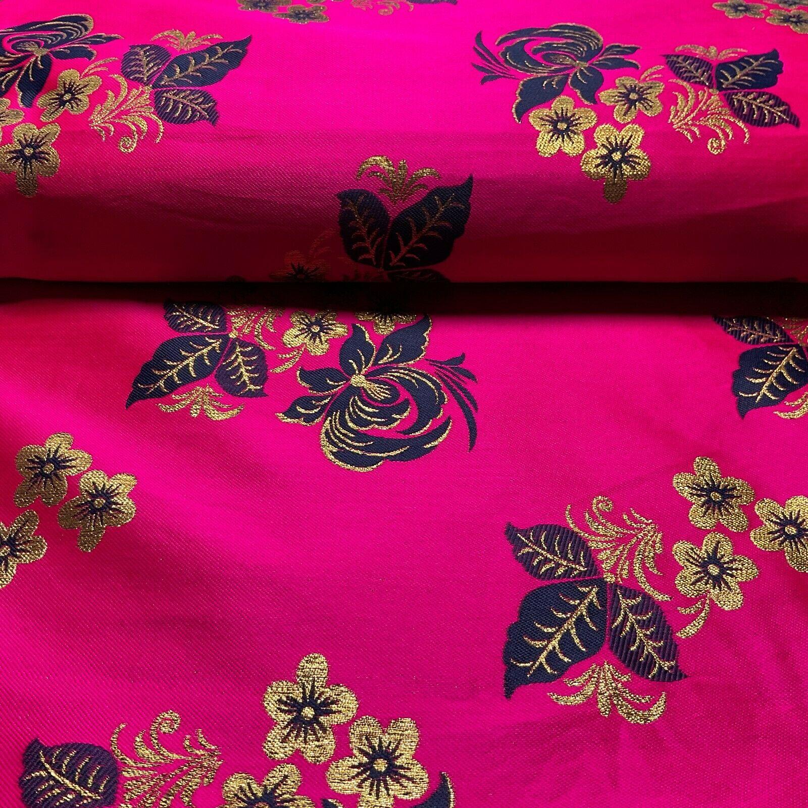 simple Floral Brocade Wedding Banarsi waistcoat Fabric 127 cm wide M1504