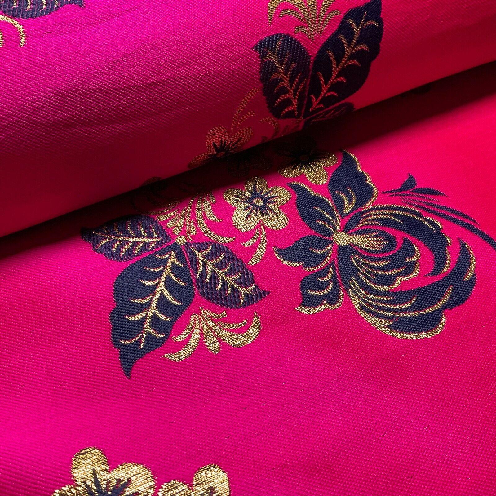 simple Floral Brocade Wedding Banarsi waistcoat Fabric 127 cm wide M1504