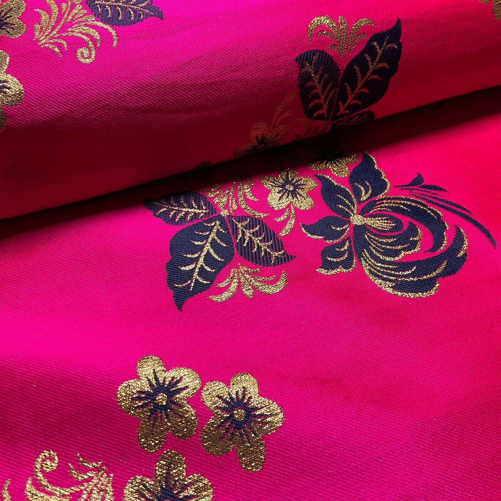 simple Floral Brocade Wedding Banarsi waistcoat Fabric 127 cm wide M1504