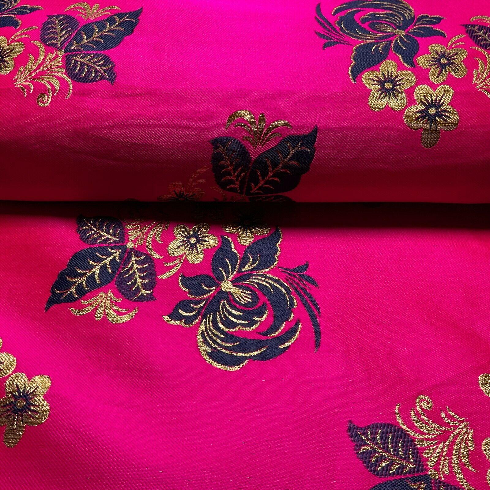 simple Floral Brocade Wedding Banarsi waistcoat Fabric 127 cm wide M1504