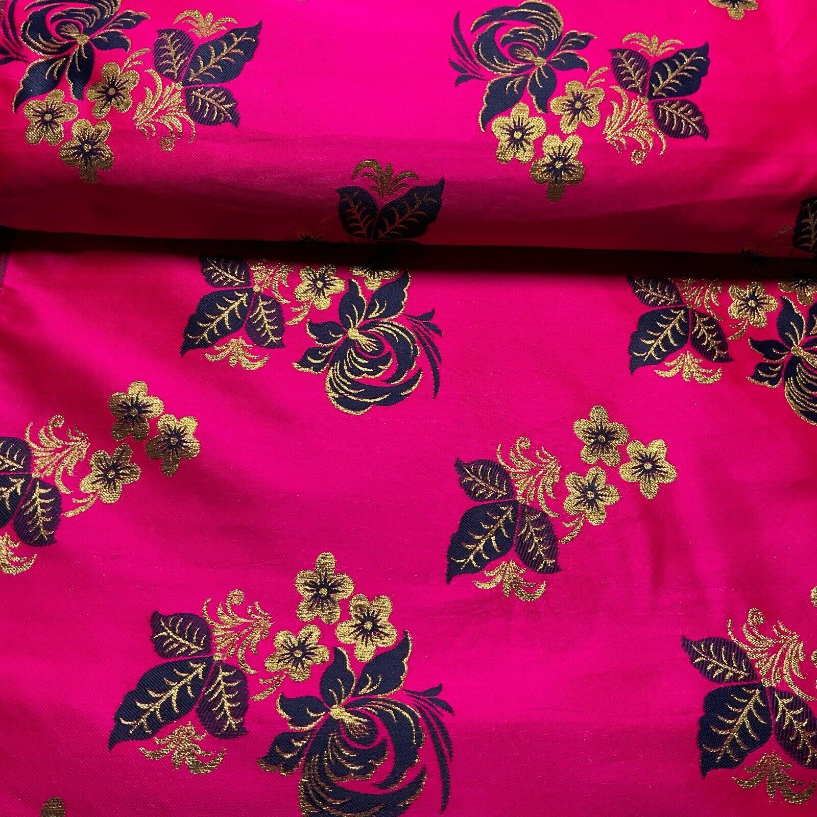 simple Floral Brocade Wedding Banarsi waistcoat Fabric 127 cm wide M1504